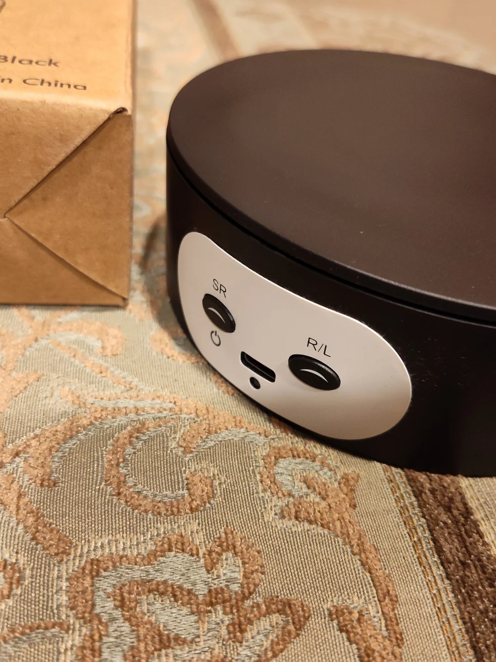 Portable Black Rotating Display Turntable - Compact Showcase Spinner